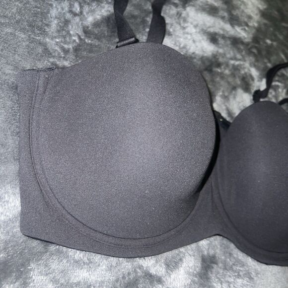 Size 34B Skims Fits Everybody Strapless Underwire Bra ONYX BA-BAN-3151 - Picture 2 of 8